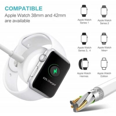 2 in 1 Magnetic Cable For iWatch Series & IPhone - Image 4