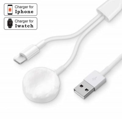 2 in 1 Magnetic Cable For iWatch Series & IPhone