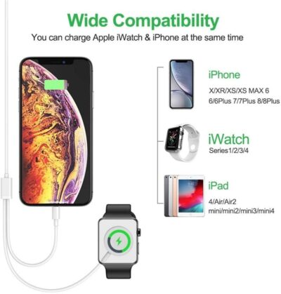 2 in 1 Magnetic Cable For iWatch Series & IPhone - Image 11