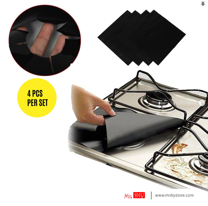 4pcs/set Reusable Rust Protector Pad For Gas Burners - Image 8