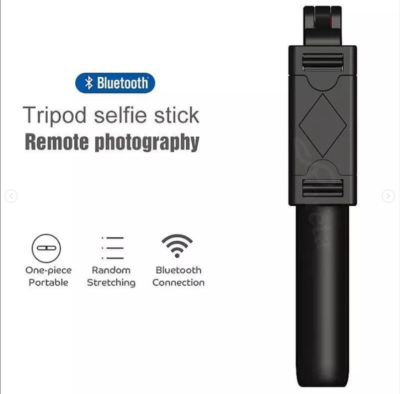 Extendable And Foldable Bluetooth Remote Selfie Stick With Selfie Light - Image 4