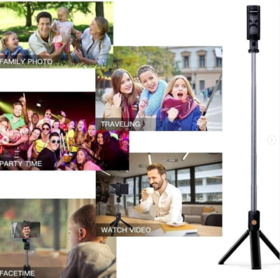 Extendable And Foldable Bluetooth Remote Selfie Stick With Selfie Light - Image 9