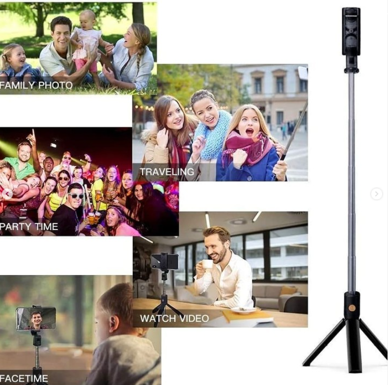 Extendable And Foldable Bluetooth Remote Selfie Stick - Image 9