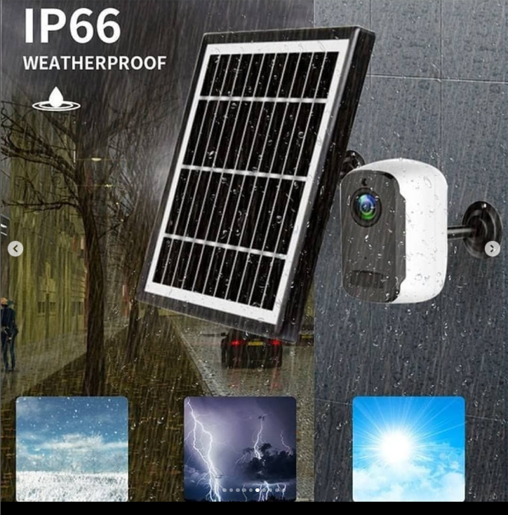 Solar Powered CCTV Wireless WIFI IP Camera 1080P 3MP - Image 2