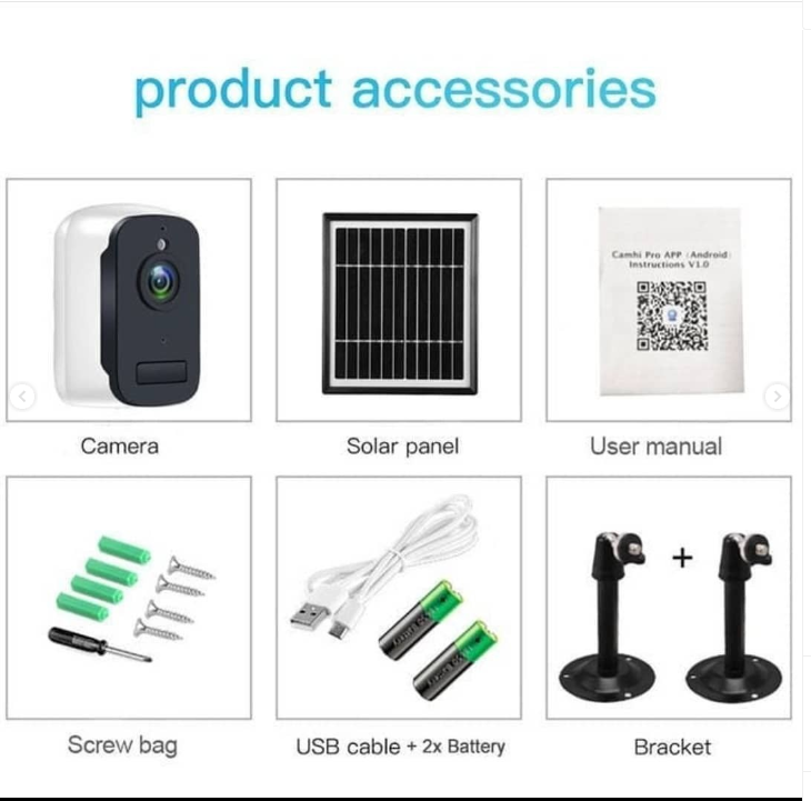 Solar Powered CCTV Wireless WIFI IP Camera 1080P 3MP - Image 3