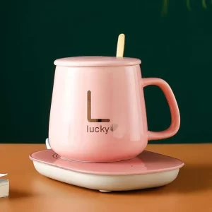 Electric USB Coffee Mug Warmer – pink