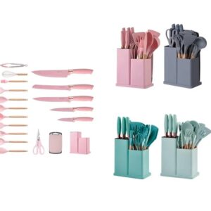 19pcs Set Of Silica Gel Kitchen Utensils