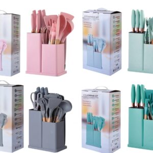 19pcs Set Of Silica Gel Kitchen Utensils