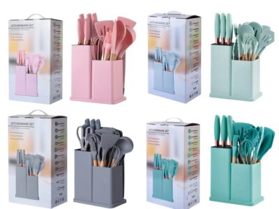 19pcs Set Of Silica Gel Kitchen Utensils