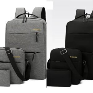 3pcs Set Waterproof Laptop Backpack