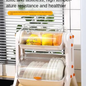 Household Storage And Draining Rack With Cover