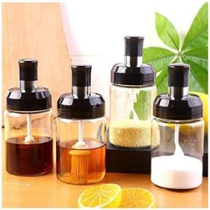 Transparent Seasoning Bottle With Spoon – 3