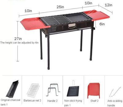 Portable, Foldable And Adjustable Barbecue Grill - Image 4