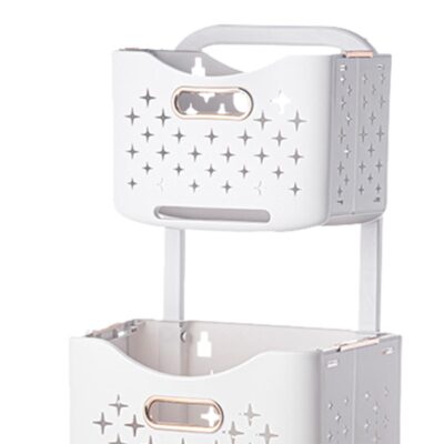 Luxury 2 Layers Large Plastic Laundry Basket - Image 5