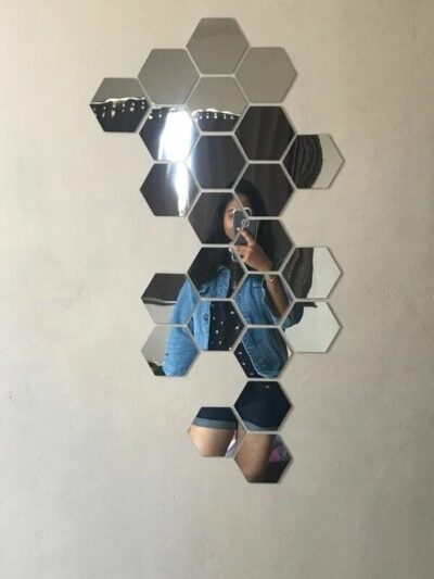 9pcs Hexagon Mirror Wall Décor - Image 8