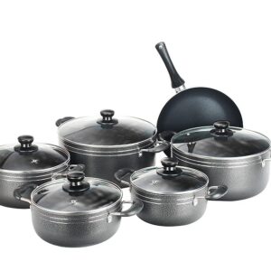 11pcs Non-stick Cookware Set With Frying Pan