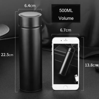 500ml Stainless Steel LED Thermo Water Bottle - Image 3