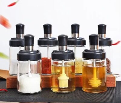 Transparent Seasoning Bottle With Spoon - Image 10