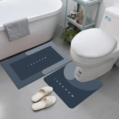 3pcs Anti-slip Absorbent Toilet Mat - Image 6