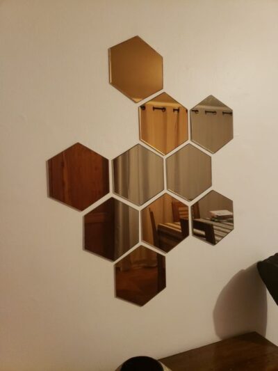 9pcs Hexagon Mirror Wall Décor - Image 6