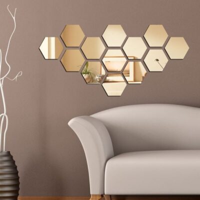 9pcs Hexagon Mirror Wall Décor - Image 5