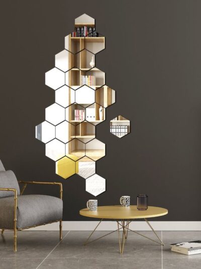 9pcs Hexagon Mirror Wall Décor - Image 3