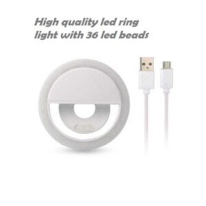 Selfie Rechargeable USB Ring LED Light For All Phones