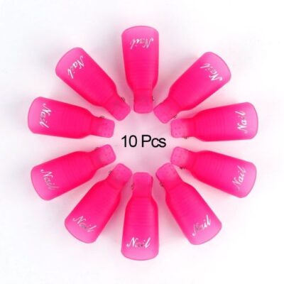 10 pcs Plastic Nail Polish Remover Nail Clip