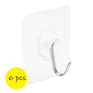 6PCs Multipurpose Strong Self Adhesive Hangers