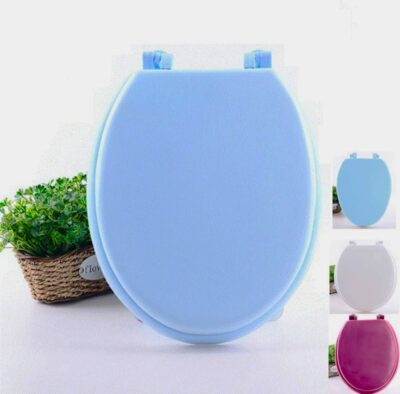 Soft Vinyl Toilet Seat With Lid Cover - Image 8