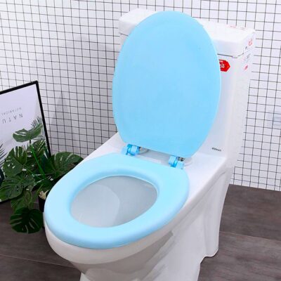 Soft Vinyl Toilet Seat With Lid Cover - Image 7