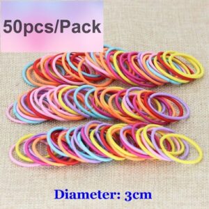 50pcs Mixed Color Girls Hair Band