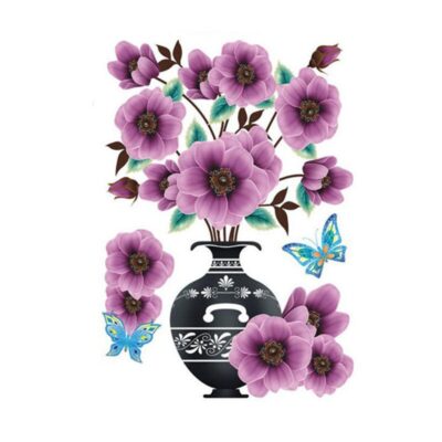 3D Waterproof Flower Vase Indoor Stickers - Image 11