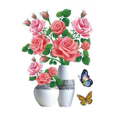 3D Waterproof Flower Vase Indoor Stickers - Image 12