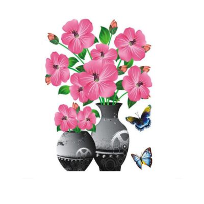 3D Waterproof Flower Vase Indoor Stickers - Image 14