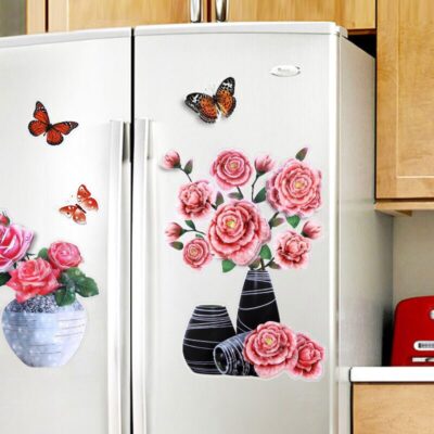 3D Waterproof Flower Vase Indoor Stickers - Image 4