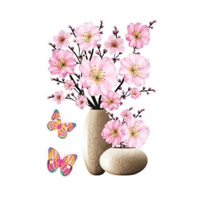 3D Waterproof Flower Vase Indoor Stickers - Image 7