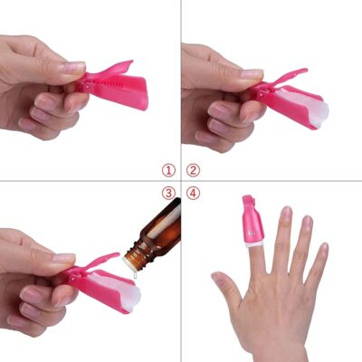 10 pcs Plastic Nail Polish Remover Nail Clip - Image 6