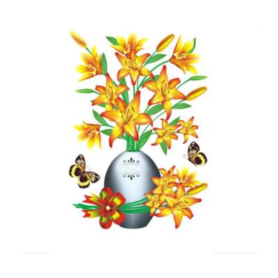 3D Waterproof Flower Vase Indoor Stickers - Image 9