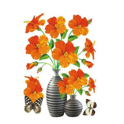 3D Waterproof Flower Vase Indoor Stickers - Image 8