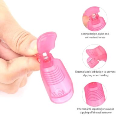 10 pcs Plastic Nail Polish Remover Nail Clip - Image 3