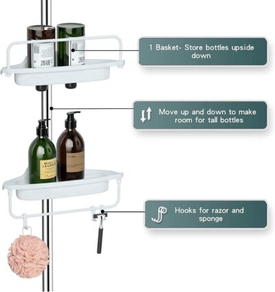 Multilayer Corner Bathroom Shelve - Image 6