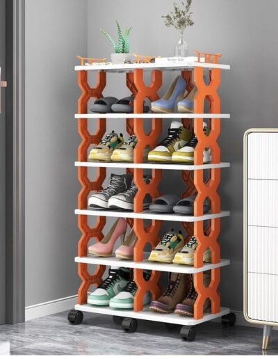 Multi-layer Shoe Rack With Wheels - Image 2