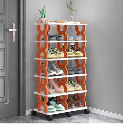 Multi-layer Shoe Rack With Wheels - Image 4