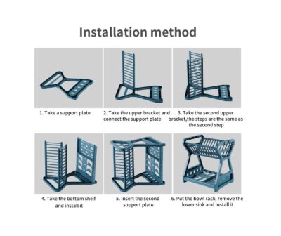 2 Layer Dish Rack - Image 11