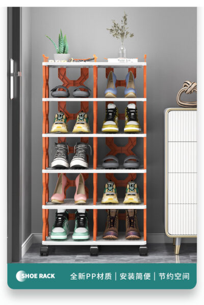 Multi-layer Shoe Rack With Wheels - Image 8