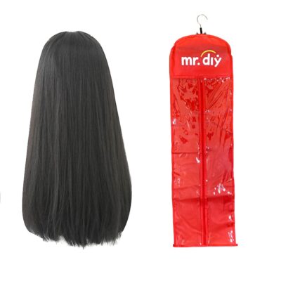 40"x12" Luxury Wig Storage Bag With Hanger Red - Image 5