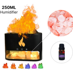 250ML Multi-color Fireplace Air Humidifier