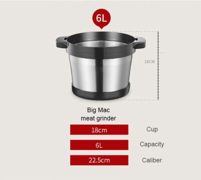 6L Electric Meat And Vegetable Blender - Image 5