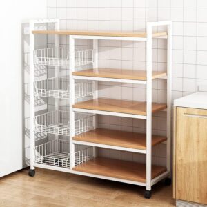 Removable Multilayer Shelf With Wheels